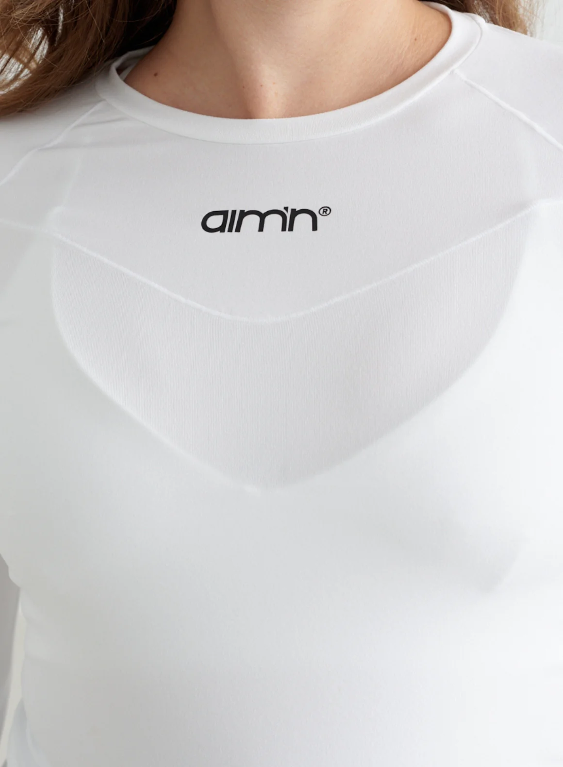 White Soft Basic Maternity Long Sleeve - Image 3