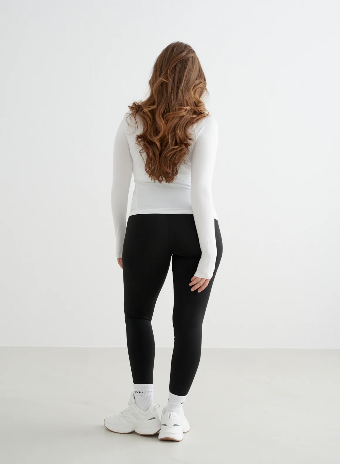 White Soft Basic Maternity Long Sleeve - Image 6