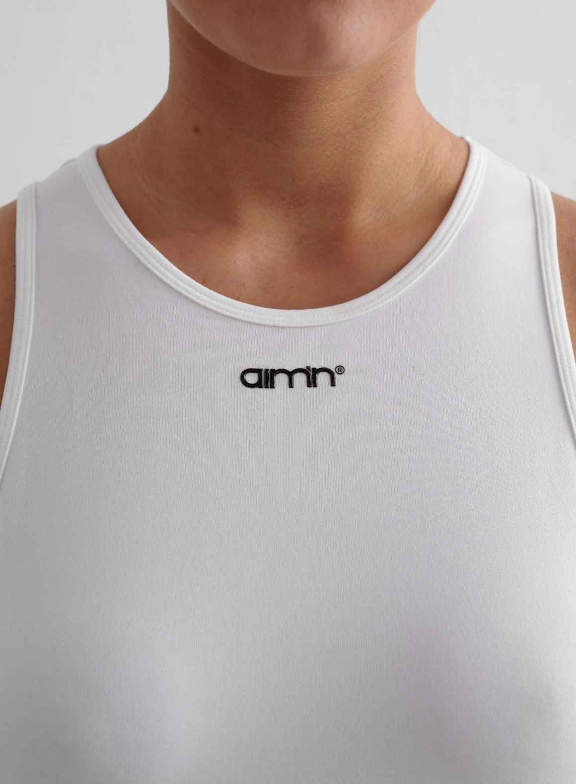 White Soft Basic Singlet - Image 6