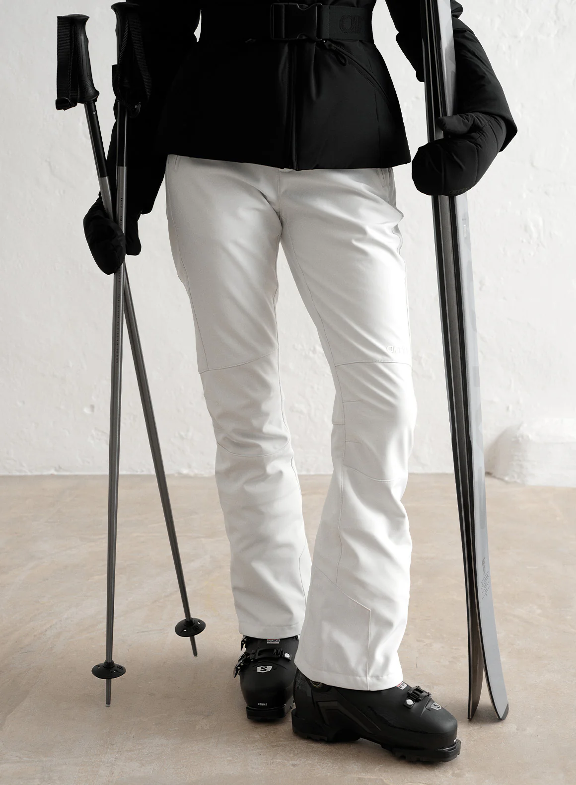 White Stretch Thermo Pants - Image 3