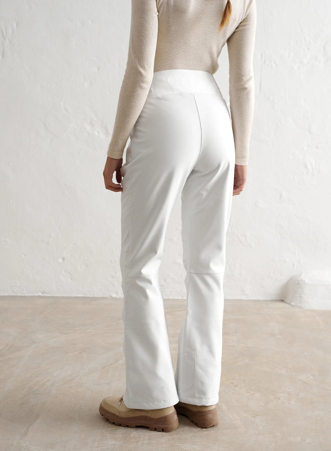 White Stretch Thermo Pants - Image 4